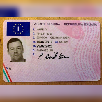 Italian Driver License