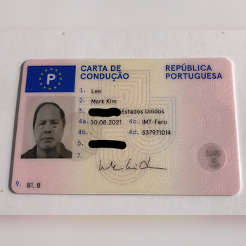 Portuguese Driver License